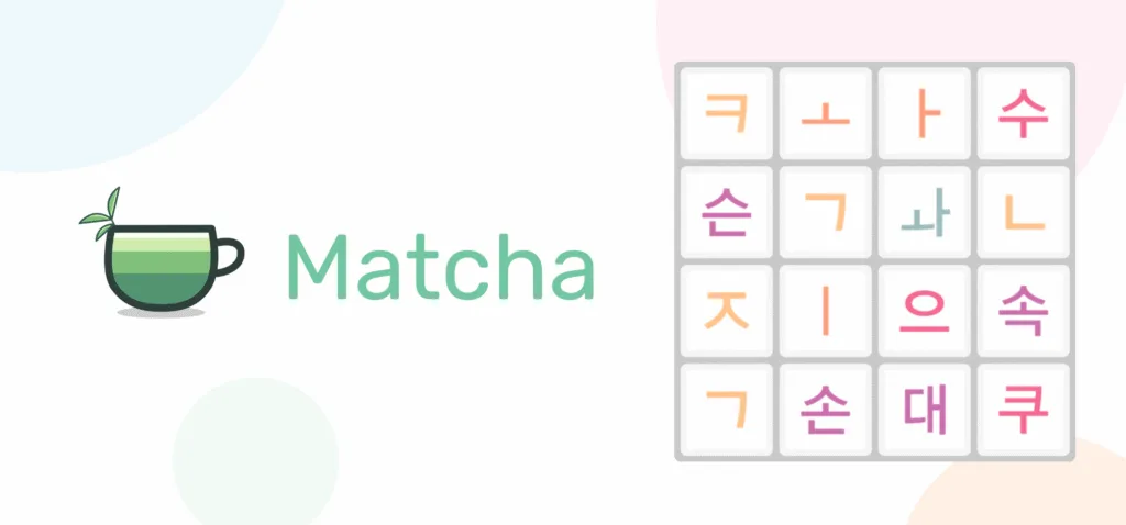Match and Memorize Hangul Game